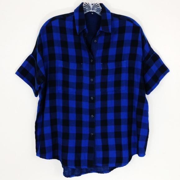 Madewell Tops - Madewell Over sized Courier Button Up Top 6